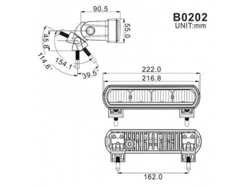 Barra de luz de conducción LED 10W, B0202