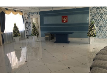 Baldosas de cerámica efecto mármol para el Departamento de asuntos civiles, Rusia