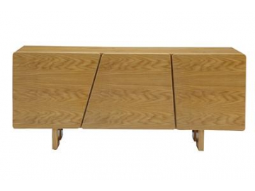 Mesa para TV con textura de madera natural