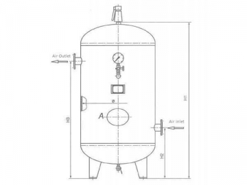 Receptor de aire / depósito de aire