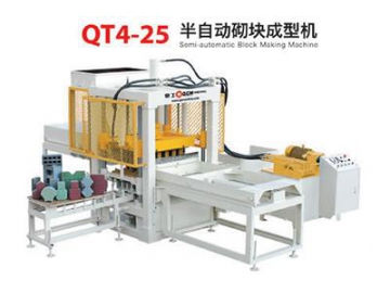 Máquina automática para fabricar bloques y ladrillos de hormigón, bloquera QT4-25