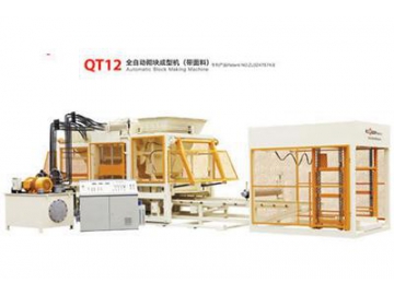 Máquina automática para fabricar bloques y ladrillos de hormigón QT12