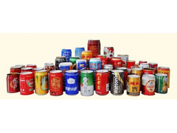 Línea de embalaje de latas de bebidas