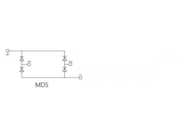 Módulo de diodo monofásico MDQ 300A-600A