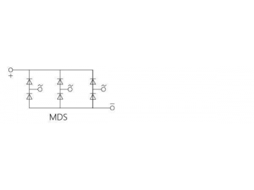 Módulo de diodo trifásico MDS 300A-600A
