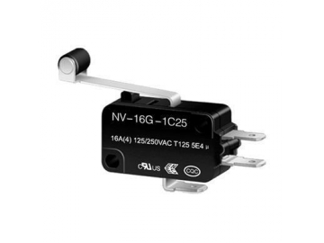 Micro interruptor con palanca de rodillo NV-16G1/21G1