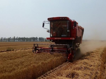 Máquina cosechadora de granos