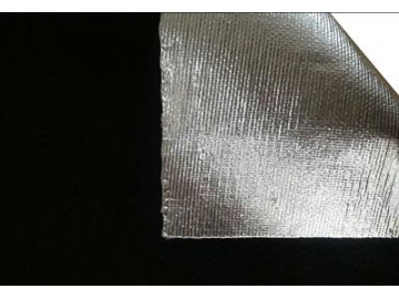 Tejido de fibra de vidrio aluminizado