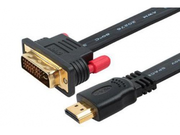 Cable DVI a HDMI, cable plano flexible para TV
