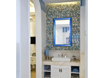 Espejo rectangular con marco para baño