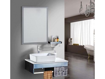 Espejo rectangular sin marco para baño
