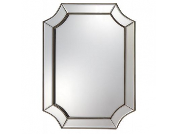 Espejo rectangular con marco de aglomerado