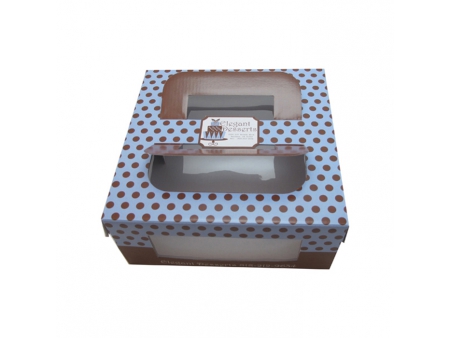 Caja para tortas con manija, caja bolsa