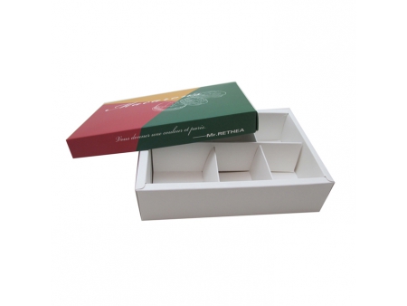 Caja para macarrones, cajas de papel blanco