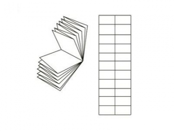 Tipos de pliegues para folletos y prospectos