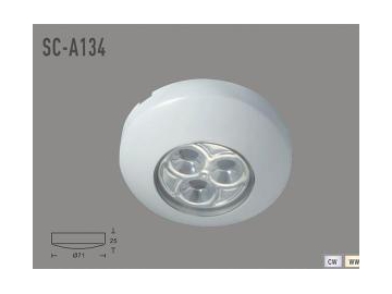 Luz empotrada descendente LED para gabinete de interior SC-A134