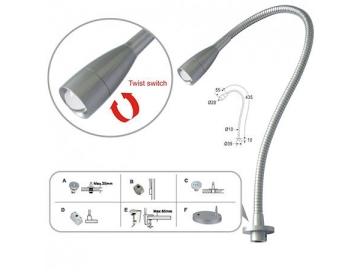 Lámpara cuello de cisne LED ajustable SC-E101,Iluminación LED, Focos LED