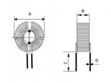 Bobina toroidal (bobina de choque de modo diferencial)