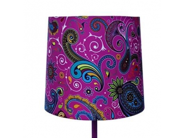 Pantalla para Lámpara, Forma Cilíndrica de Seda con Diseños Variados  DJL0425
