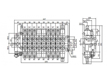 LF12  Distribuidor hidráulico seccional