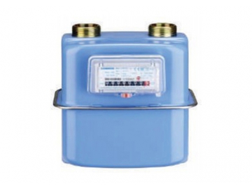 Medidor de gas tipo diafragma, compacto