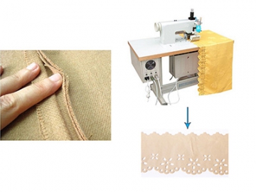 Máquina de coser ultrasónica, Máquina de soldadura ultrasónica para tela (soldadura de costura enrollable)