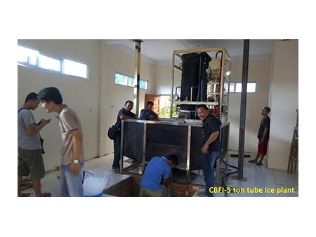 CBFI- Máquina para Fabricar Hielo en Tubos de 5 Toneladas en Indonesia