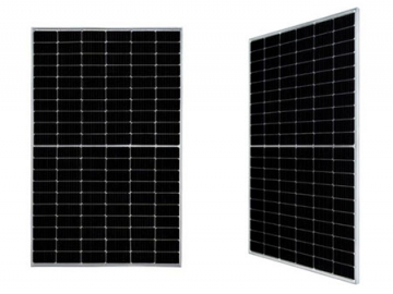 Panel solar monocristalino de vidrio doble mitad de corte LY-60HLM