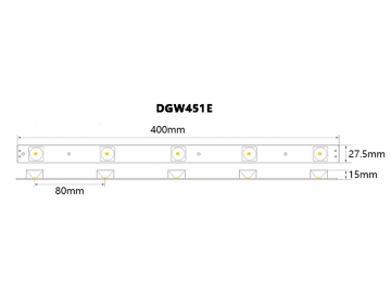 Tira LED rígida con iluminación lateral DGW450E / DGW451E / DGW452E