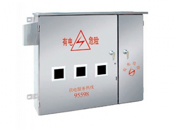 Gabinete eléctrico de doble puertas con ventanas (acero inoxidable 304/316L, IP66)
