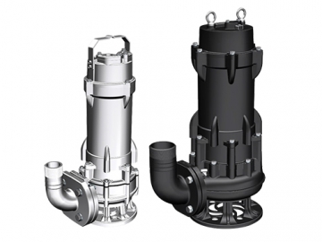 Bomba sumergible vortex para agua residual, Serie WQV, bomba de agua sumergible