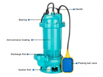 Bomba sumergible para aguas residuales, Serie QDX   (Puerto roscado)