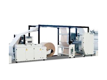 Máquina para hacer bolsas de papel con fondo cuadrado, tipo rollo continuo, SBH330B DL02