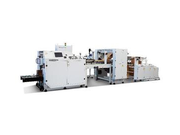 Máquina para fabricar bolsas de papel planas con cierre de cordón de alta velocidad, tipo  SERVO, FSB650chine