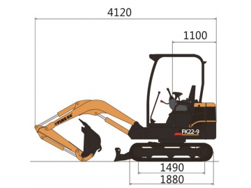 Mini excavadora, FK22-9