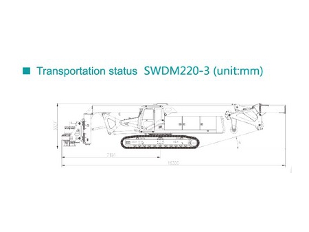 Perforadora Rotativa, SWDM220-3; Perforadora Sobre Orugas