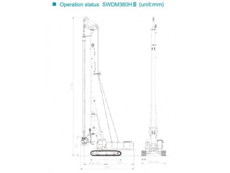 Perforadora Rotativa, SWDM360H3; Perforadora Sobre Orugas
