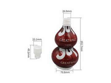 Botella de plástico IML de 840ml, CX087 (forma floreada o de jarrón)