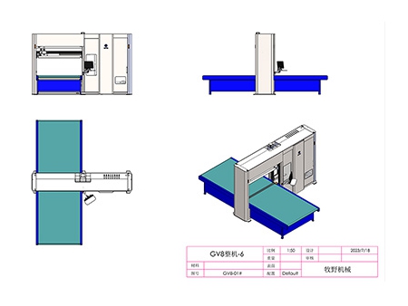 Máquina cortadora de contornos CNC vertical GV8 Cortadora de contornos CNC con cuchilla continua vertical