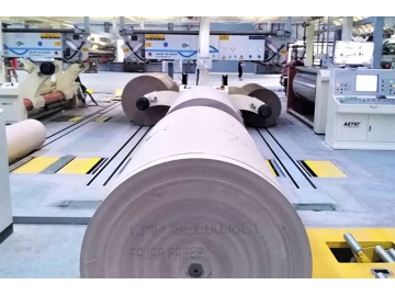 Sistema de manejo de rollos/carretes/bobinas de papel