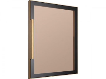 Puerta de gabinete de vidrio con marco de aluminio (con marco oculto)