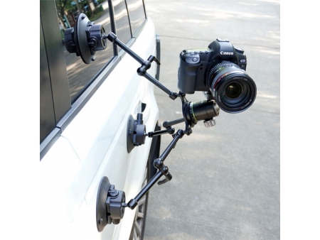 Soporte de brazo articulado con ventosa para cámara, SC-T3