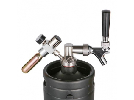 Dispensador de Cerveza para Mini Barril de Acero Inoxidable con Válvula de Presión a 30psi