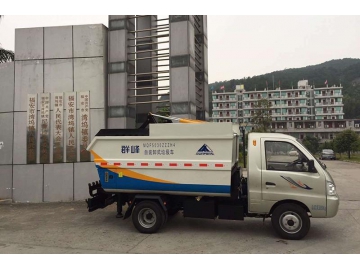 Camión recolector de residuos de carga y descarga automática
