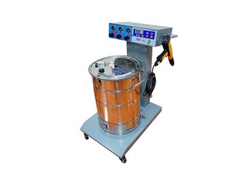 Unidad de recubrimiento electrostático, con depósito con lecho fluidizado COLO-660