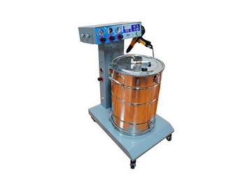 Unidad de recubrimiento electrostático, con depósito con lecho fluidizado COLO-660
