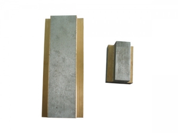 Placa de desgaste autolubricada para moldes segmentados