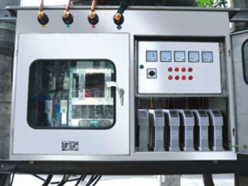 Banco de condensador con filtro de ondas automático de bajo voltaje
