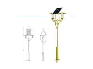 Farola solar para jardín