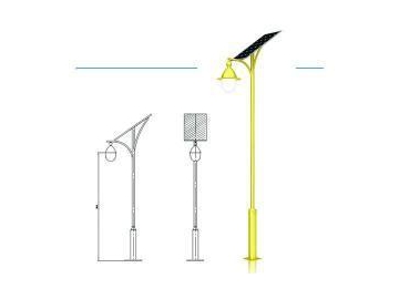Farola solar para jardín